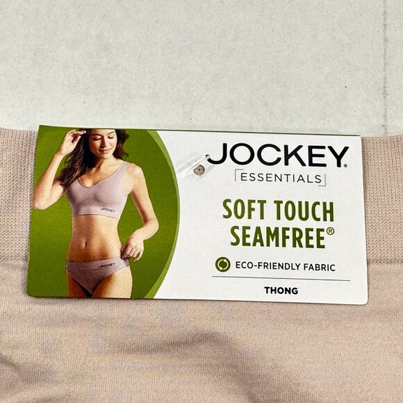 Jockey Women's Size Large Panty Thong Essentials Beige New With Tags - Picture 3 of 12